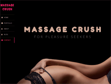 Tablet Screenshot of massagecrush.com